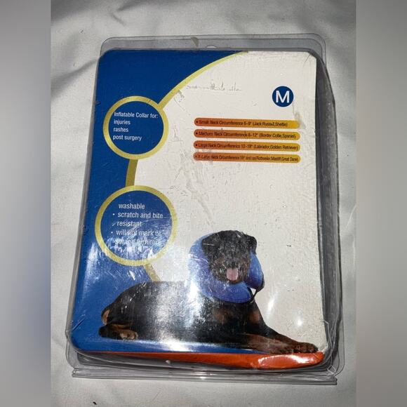 E- KOMG Blue Medium Inflatable Donut Collar For Injuries Rashes And Post Surgery - Picture 4 of 5